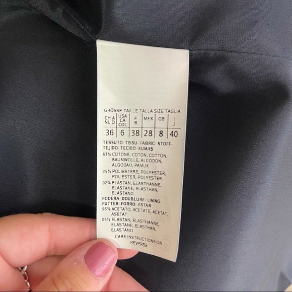 Max Mara Ellisse Print Blazer Geometric Size 6 - Picture 5 of 8